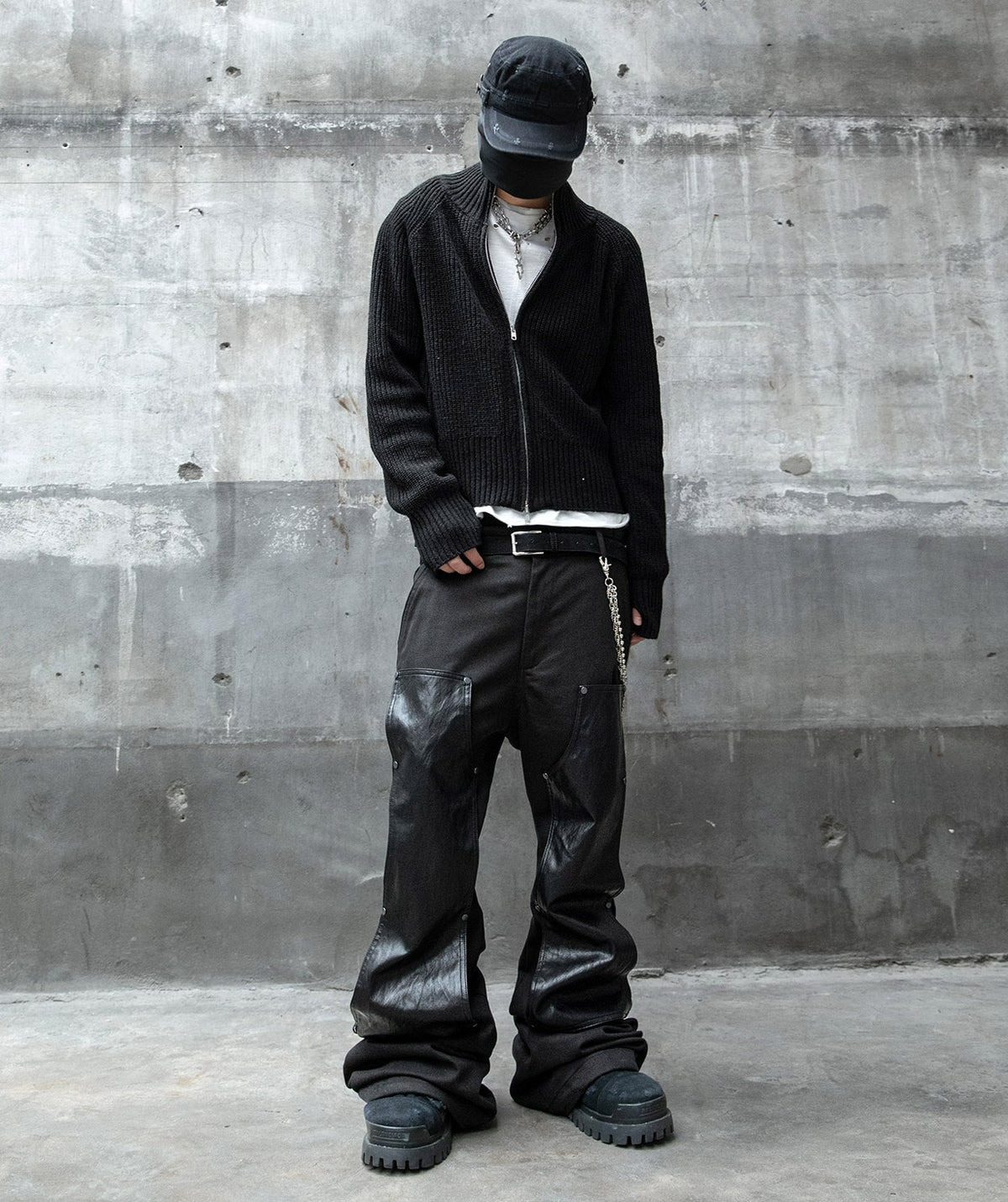 【roaringrad】Double Knee Carpenter Flared Pants
