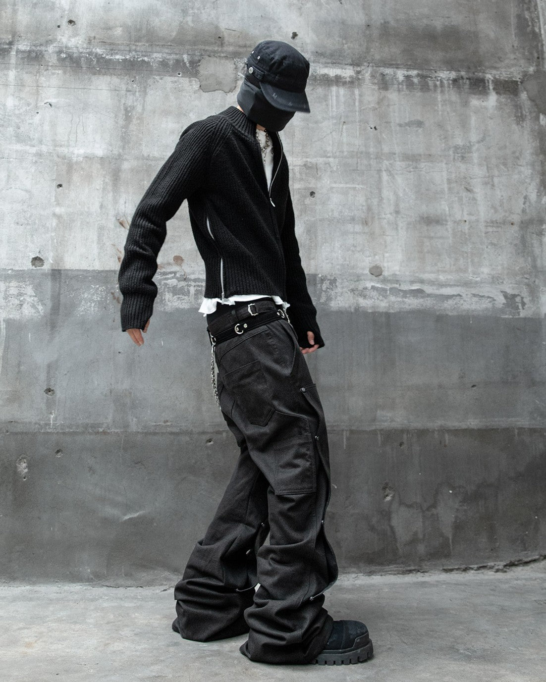 【roaringrad】Double Knee Carpenter Flared Pants