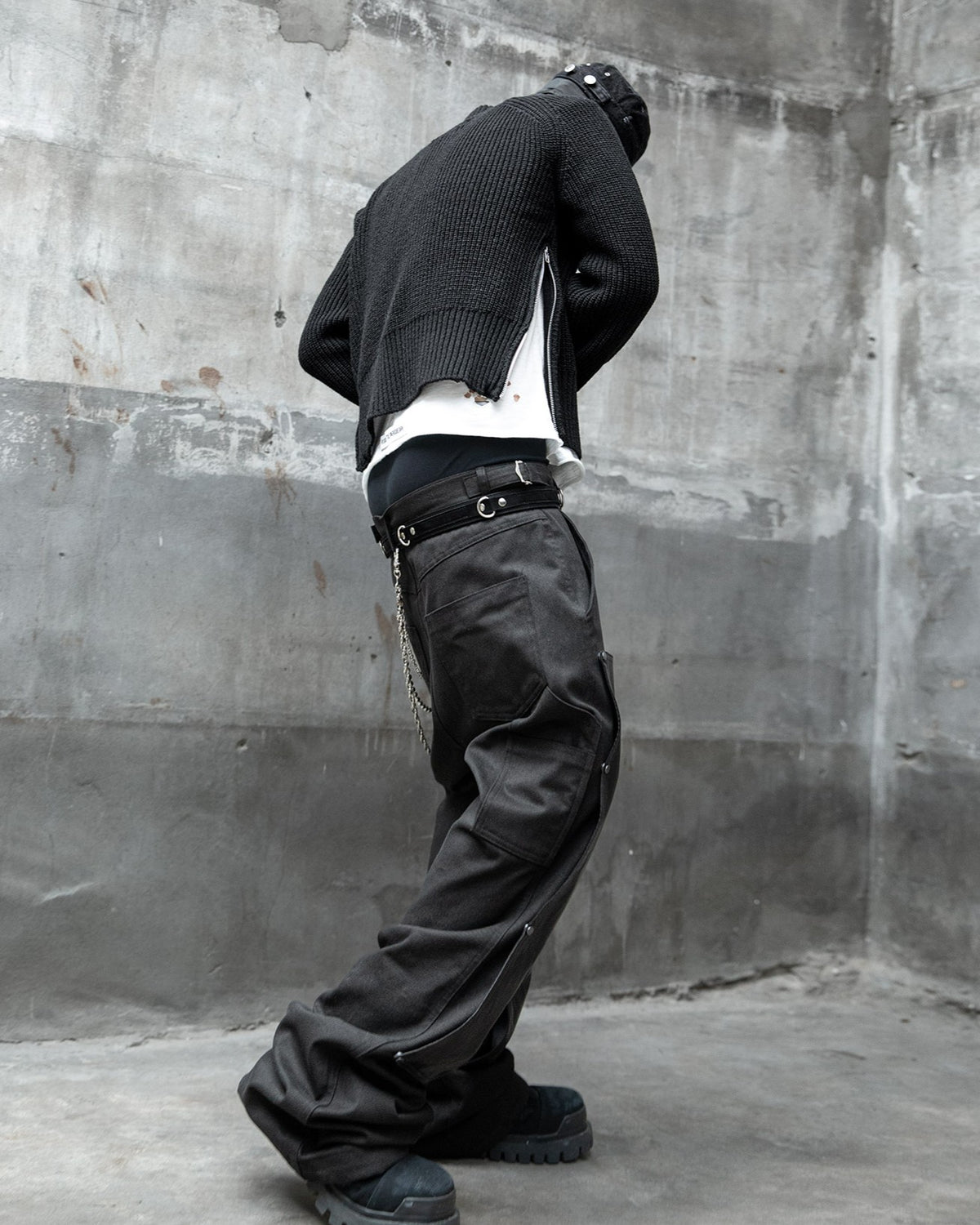 【roaringrad】Double Knee Carpenter Flared Pants