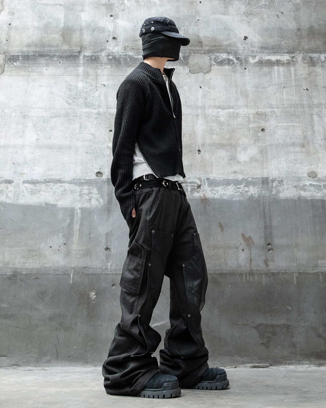【roaringrad】Double Knee Carpenter Flared Pants