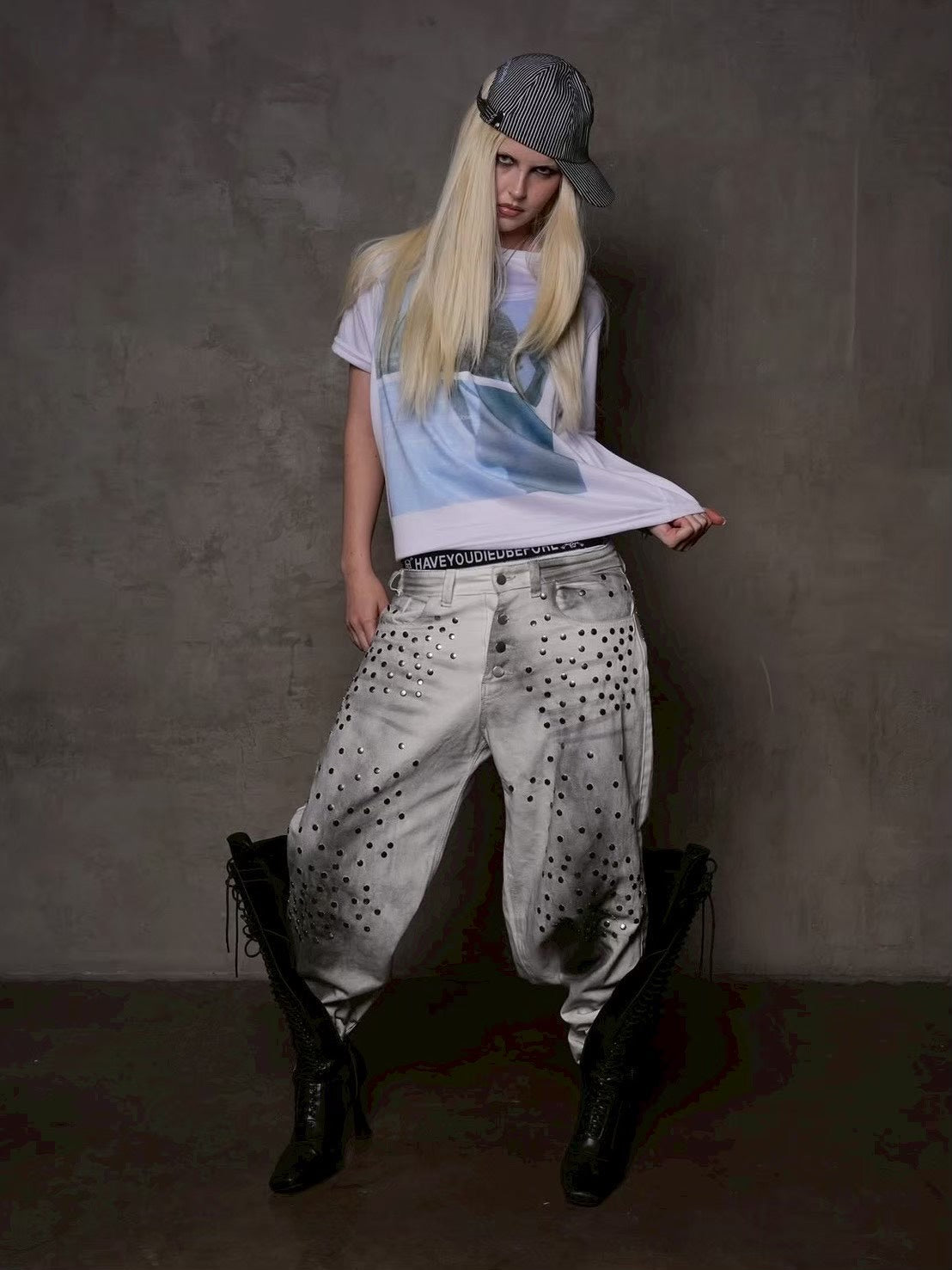 3/6 発売【haveyoudiedbefore?】Outlaw Riveted Denim