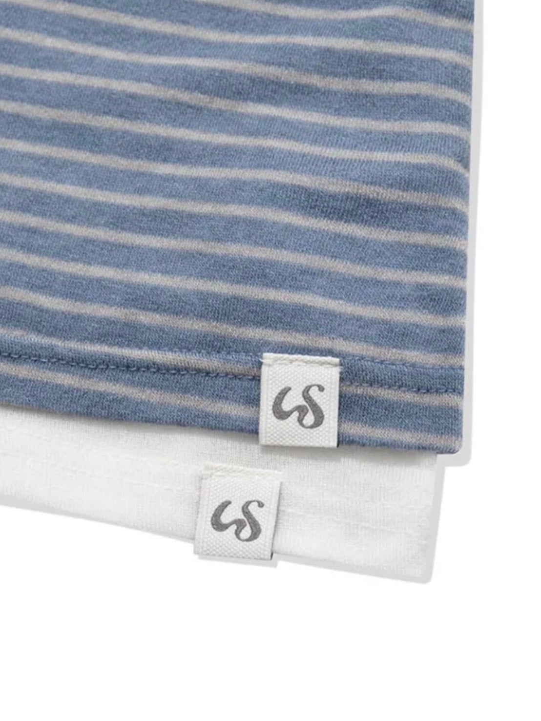 【Uglyshadow】STRIPED HALTER NECK LAYERED T-SHIRT
