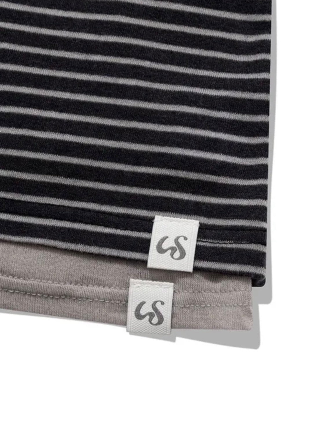 【Uglyshadow】STRIPED HALTER NECK LAYERED T-SHIRT