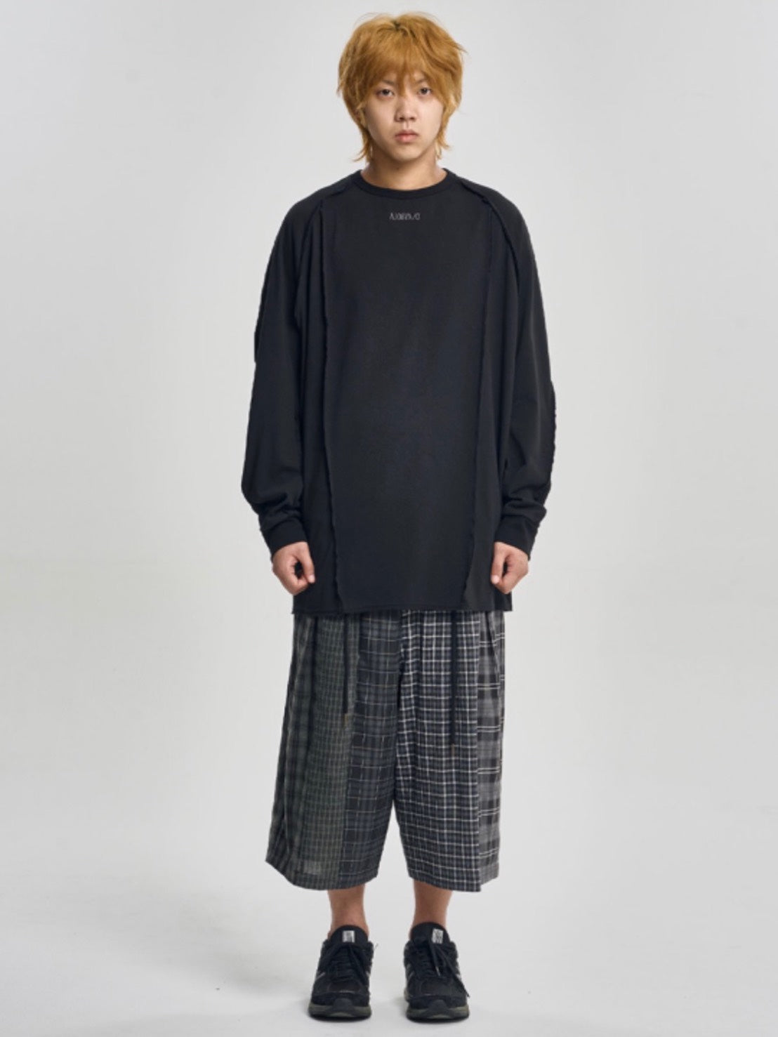 【AJOBYAJO】Raw Edge Sculpted Long Sleeve