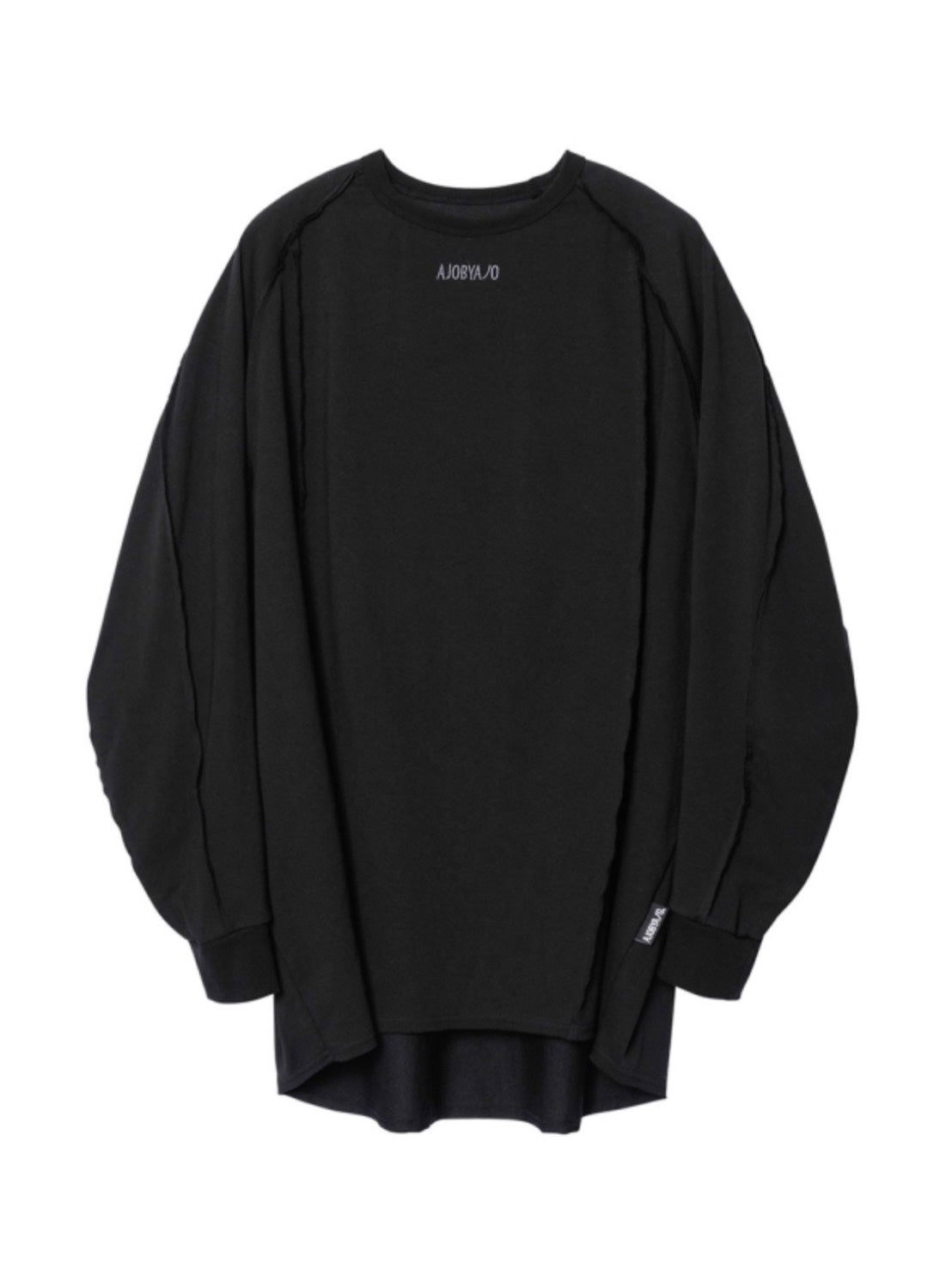 【AJOBYAJO】Raw Edge Sculpted Long Sleeve