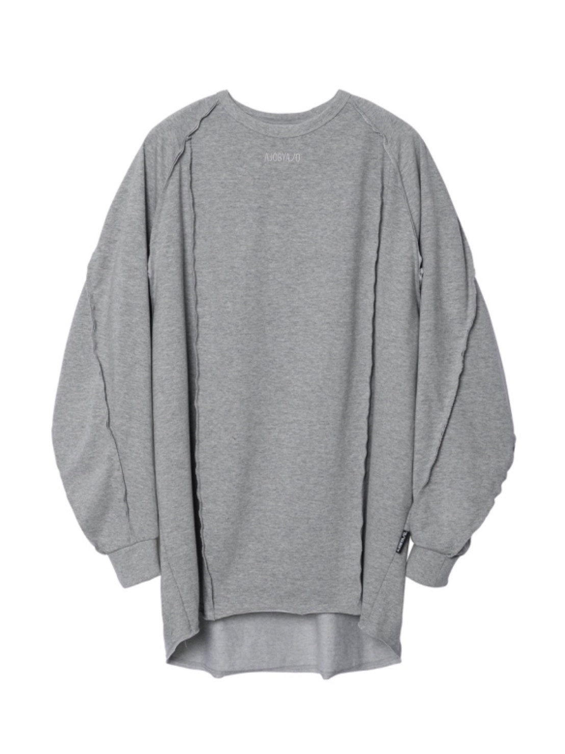 【AJOBYAJO】Raw Edge Sculpted Long Sleeve