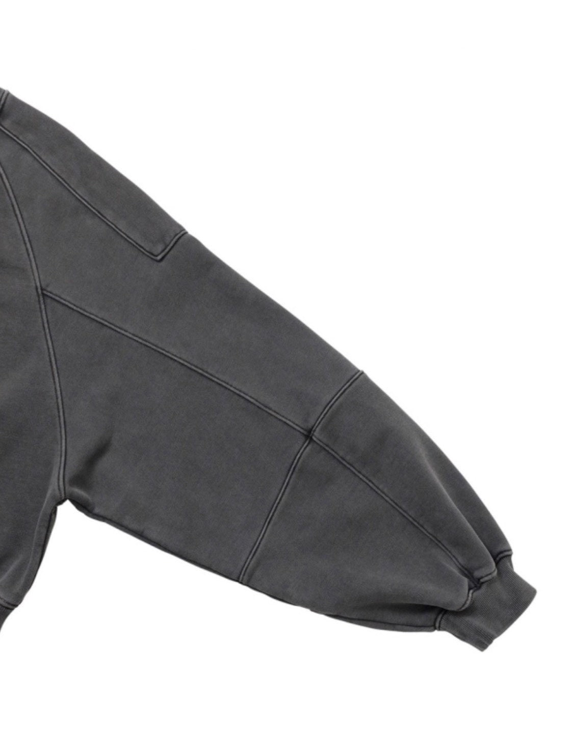 【AJOBYAJO】Vintage Panel Cropped Sweatshirt