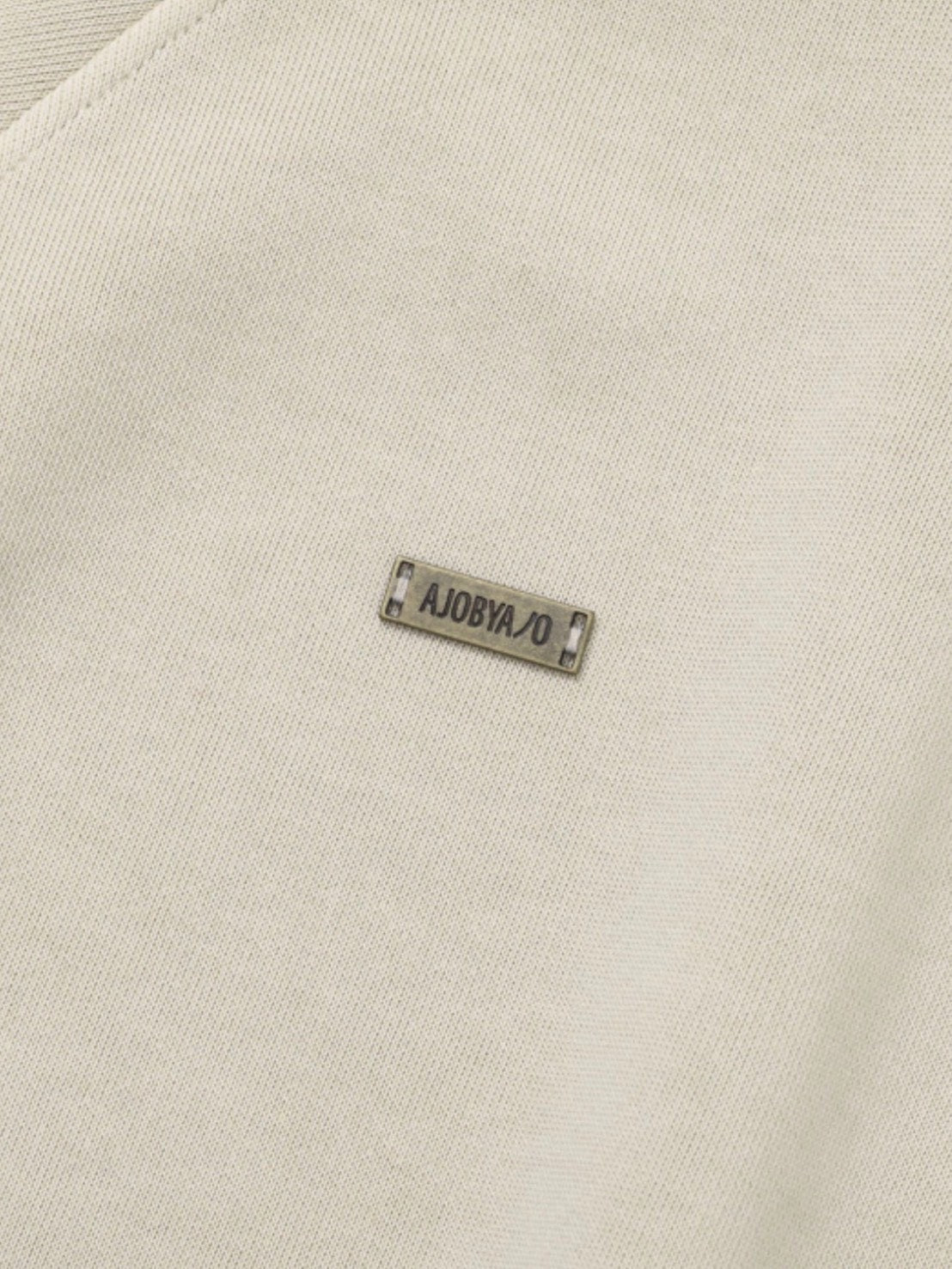 【AJOBYAJO】Vintage Panel Cropped Sweatshirt
