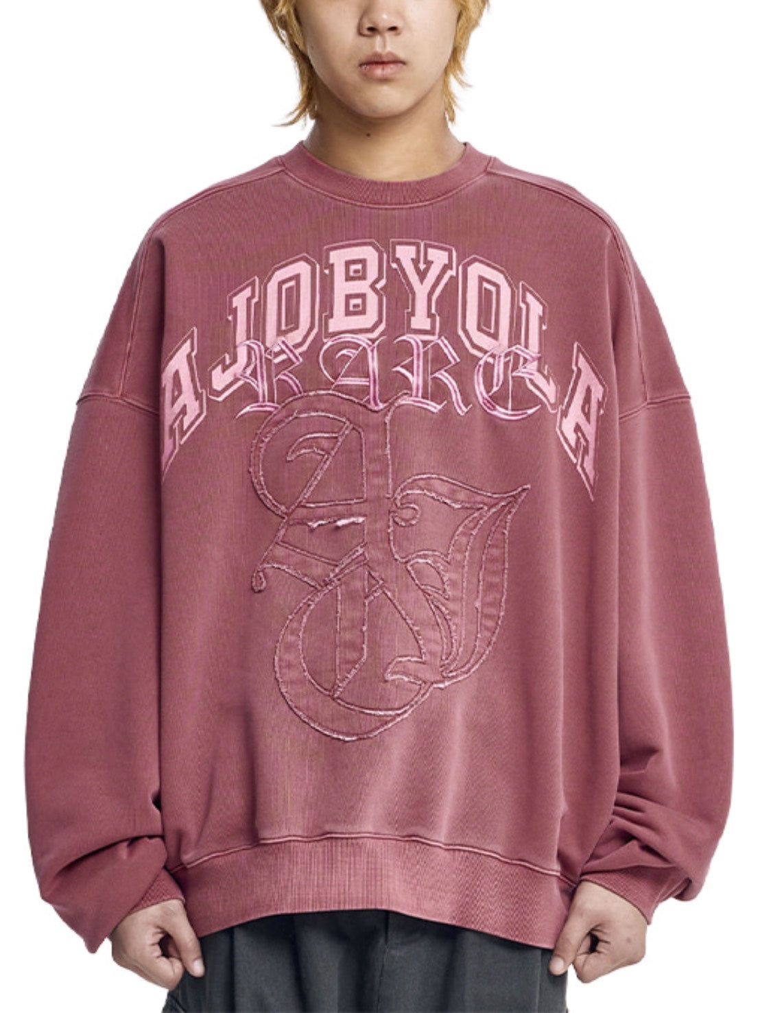 【AJOBYAJO】Rare University Washed Sweatshirt