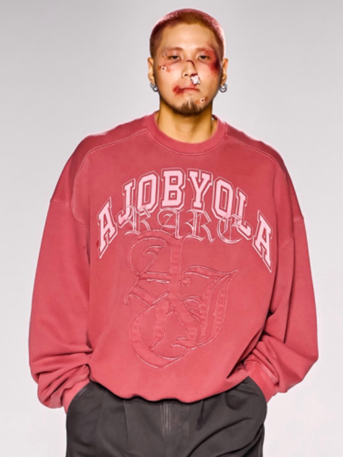 【AJOBYAJO】Rare University Washed Sweatshirt