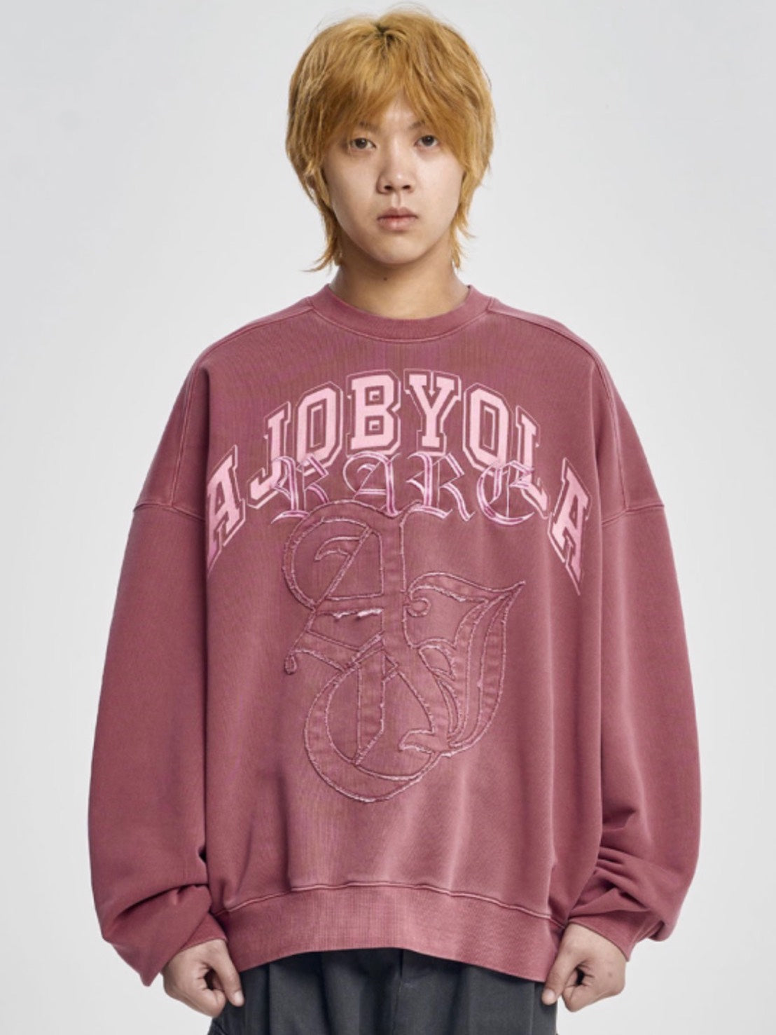 【AJOBYAJO】Rare University Washed Sweatshirt