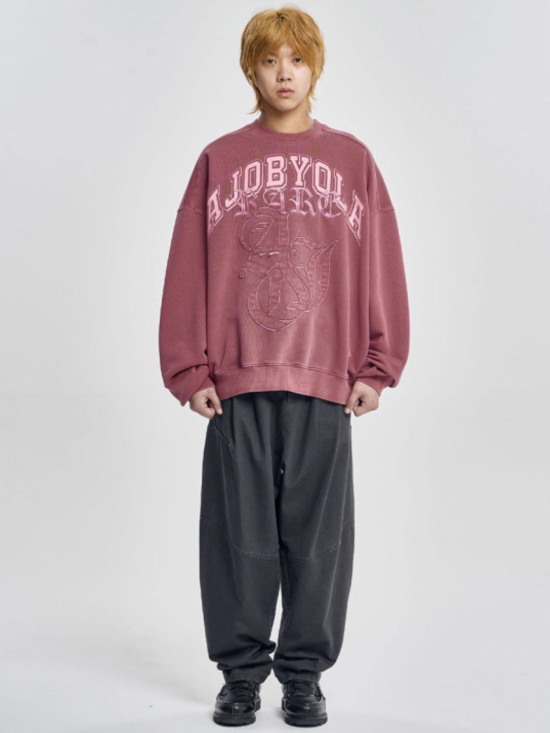 【AJOBYAJO】Rare University Washed Sweatshirt