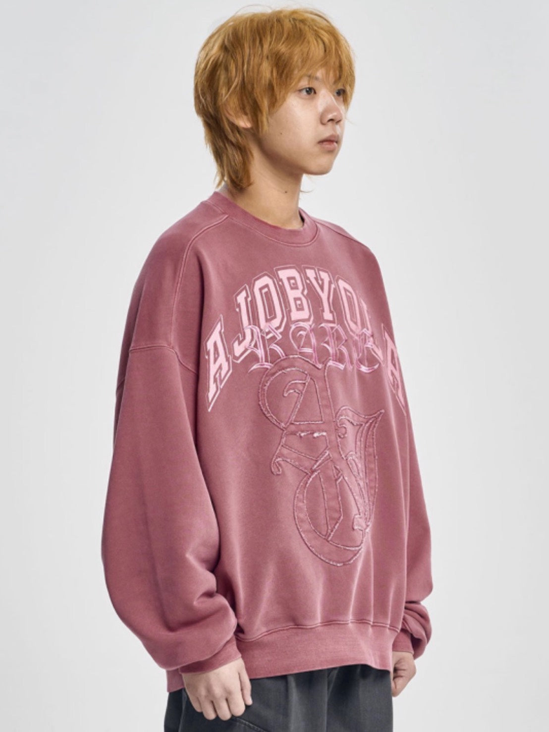 【AJOBYAJO】Rare University Washed Sweatshirt