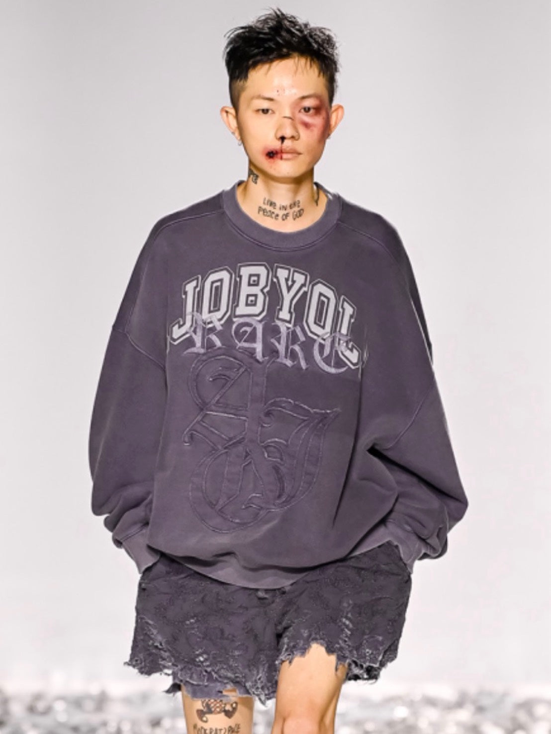 【AJOBYAJO】Rare University Washed Sweatshirt