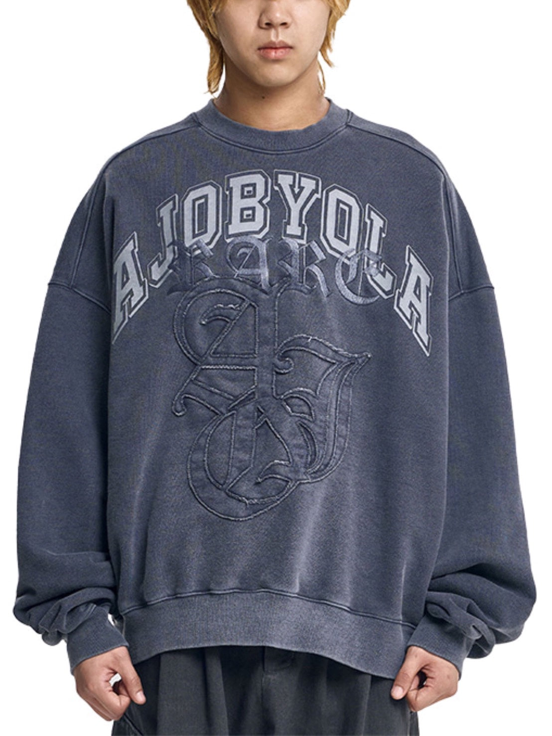 【AJOBYAJO】Rare University Washed Sweatshirt