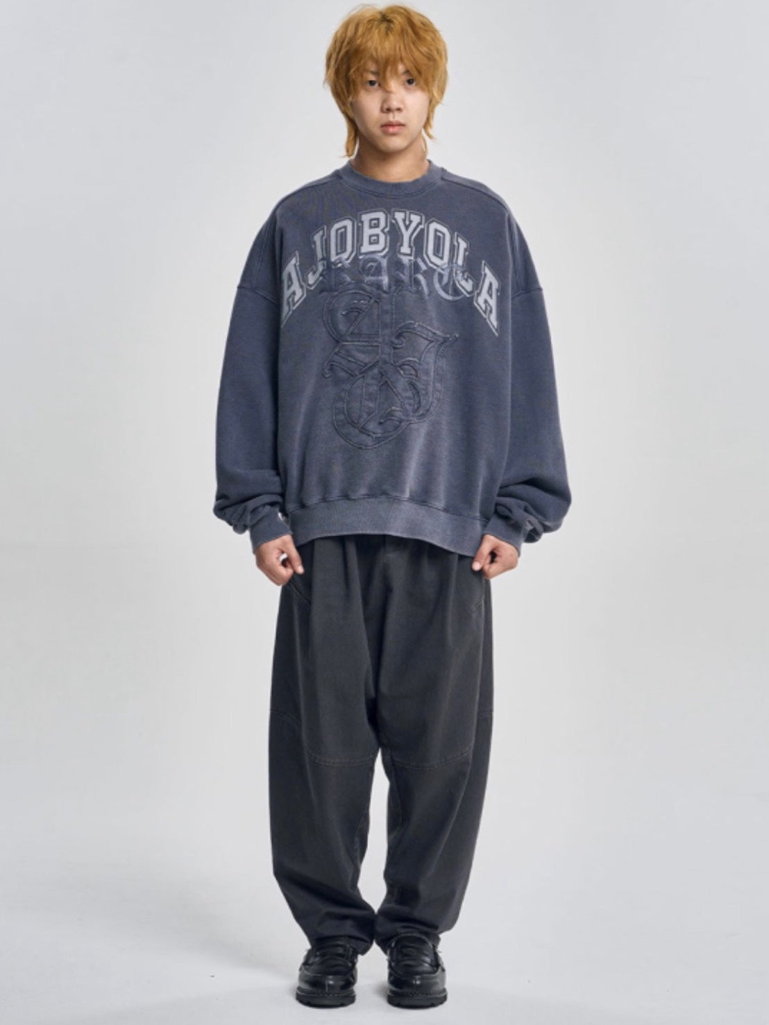 【AJOBYAJO】Rare University Washed Sweatshirt