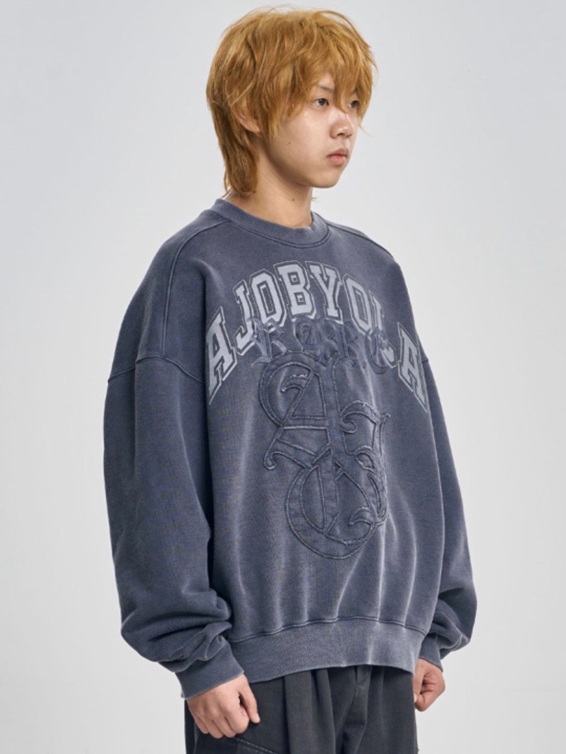 【AJOBYAJO】Rare University Washed Sweatshirt