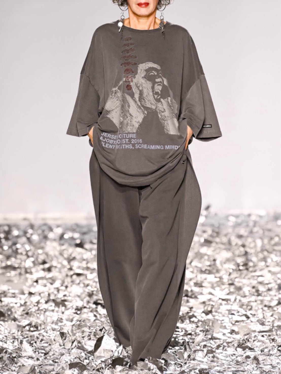 【AJOBYAJO】One Tuck Qulted Jersey Pants