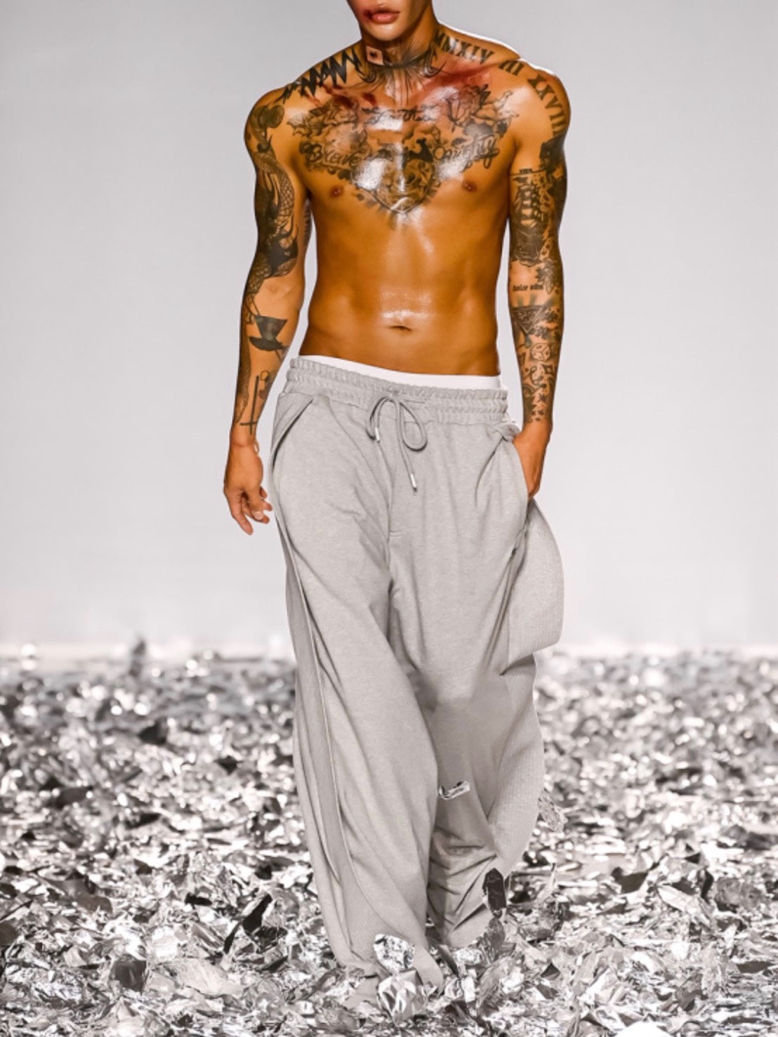 【AJOBYAJO】One Tuck Qulted Jersey Pants