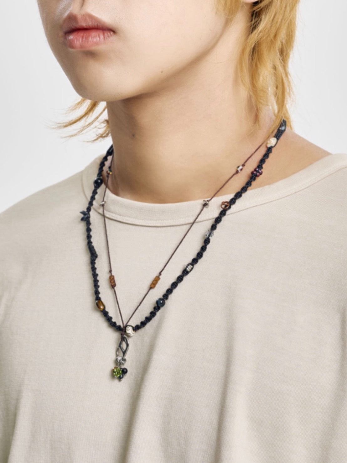 【AJOBYAJO】Wabisabi Knot Layered Necklace