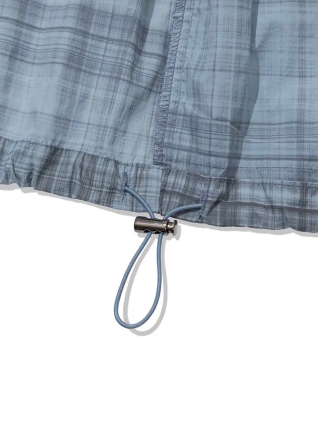 3/22 20:00発売【Uglyshadow】RUFFLE CHECKERED WINDBREAKER JACKET