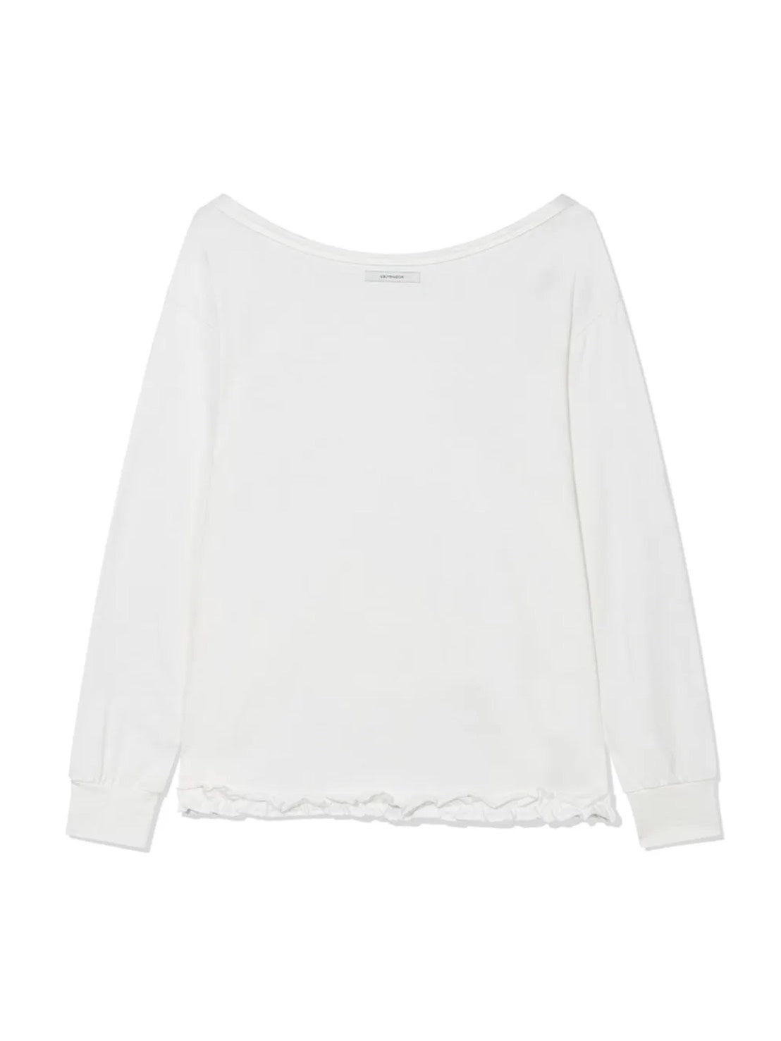 【Uglyshadow】BUCKLE OFF-SHOULDER T-SHIRT