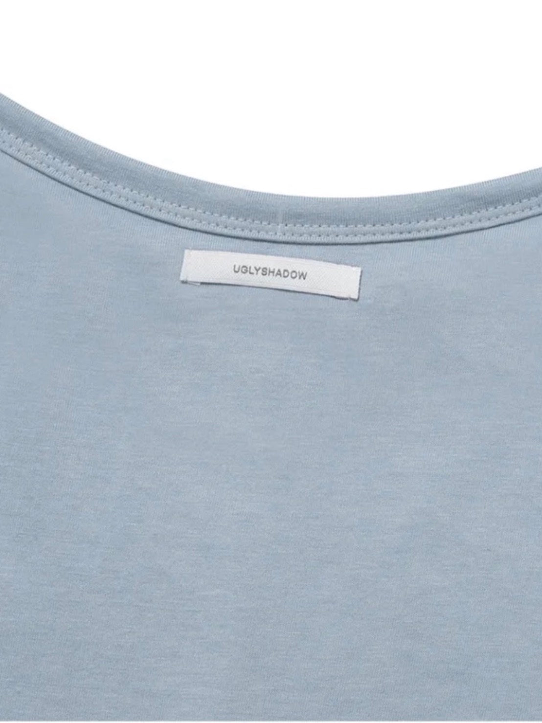 【Uglyshadow】BUCKLE OFF-SHOULDER T-SHIRT
