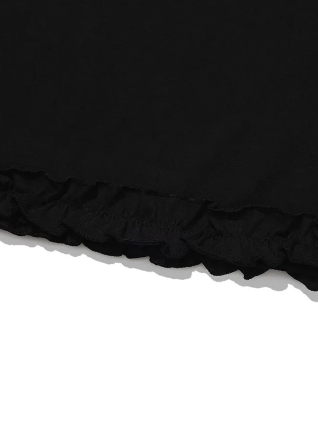 【Uglyshadow】BUCKLE OFF-SHOULDER T-SHIRT