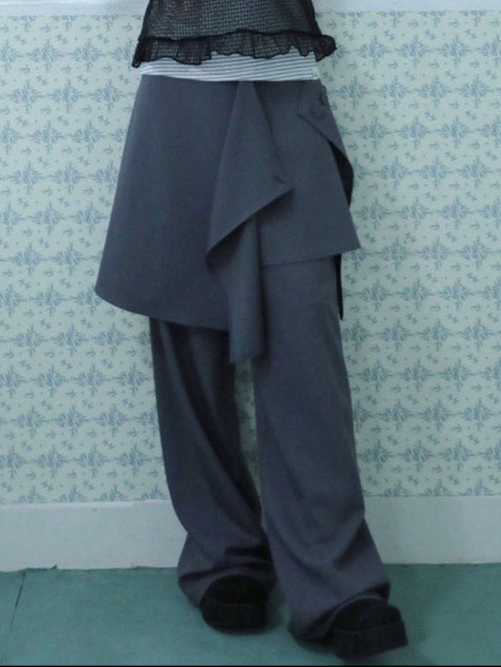 【Uglyshadow】FLARED SKIRT PANTS