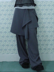 【Uglyshadow】FLARED SKIRT PANTS
