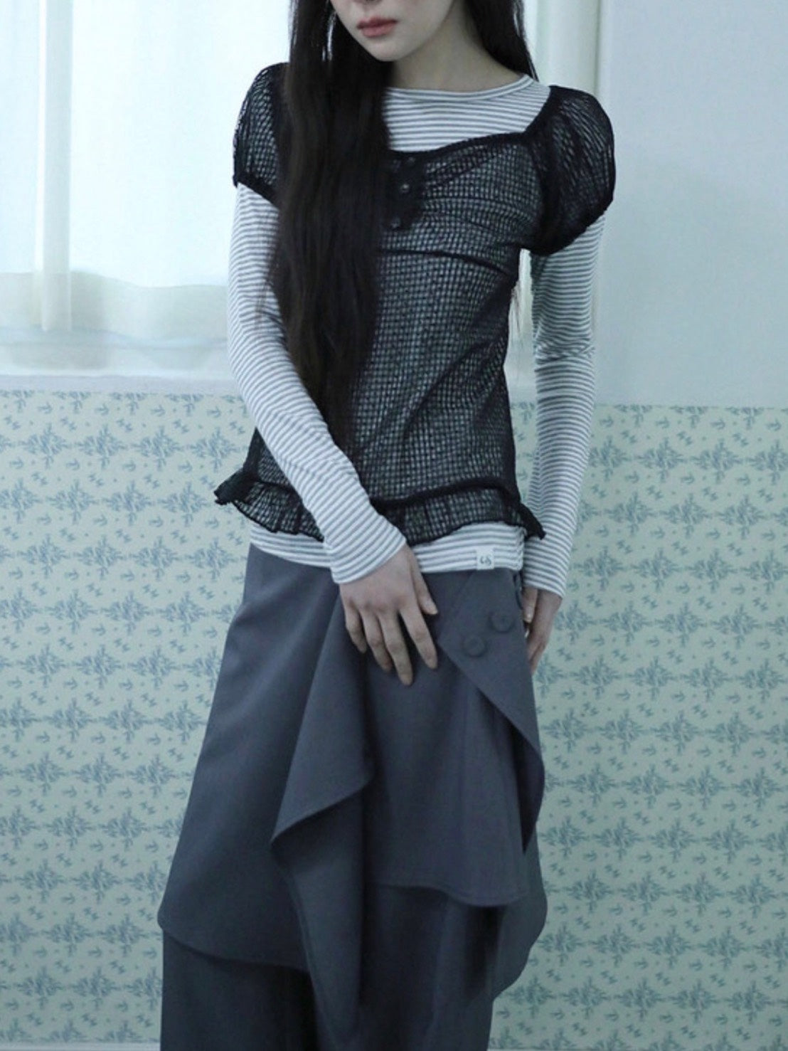 【Uglyshadow】FLARED SKIRT PANTS