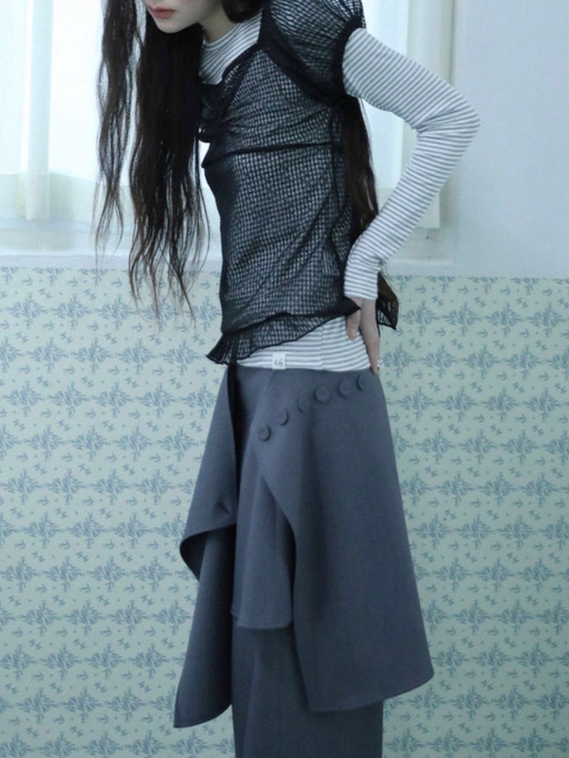 【Uglyshadow】FLARED SKIRT PANTS