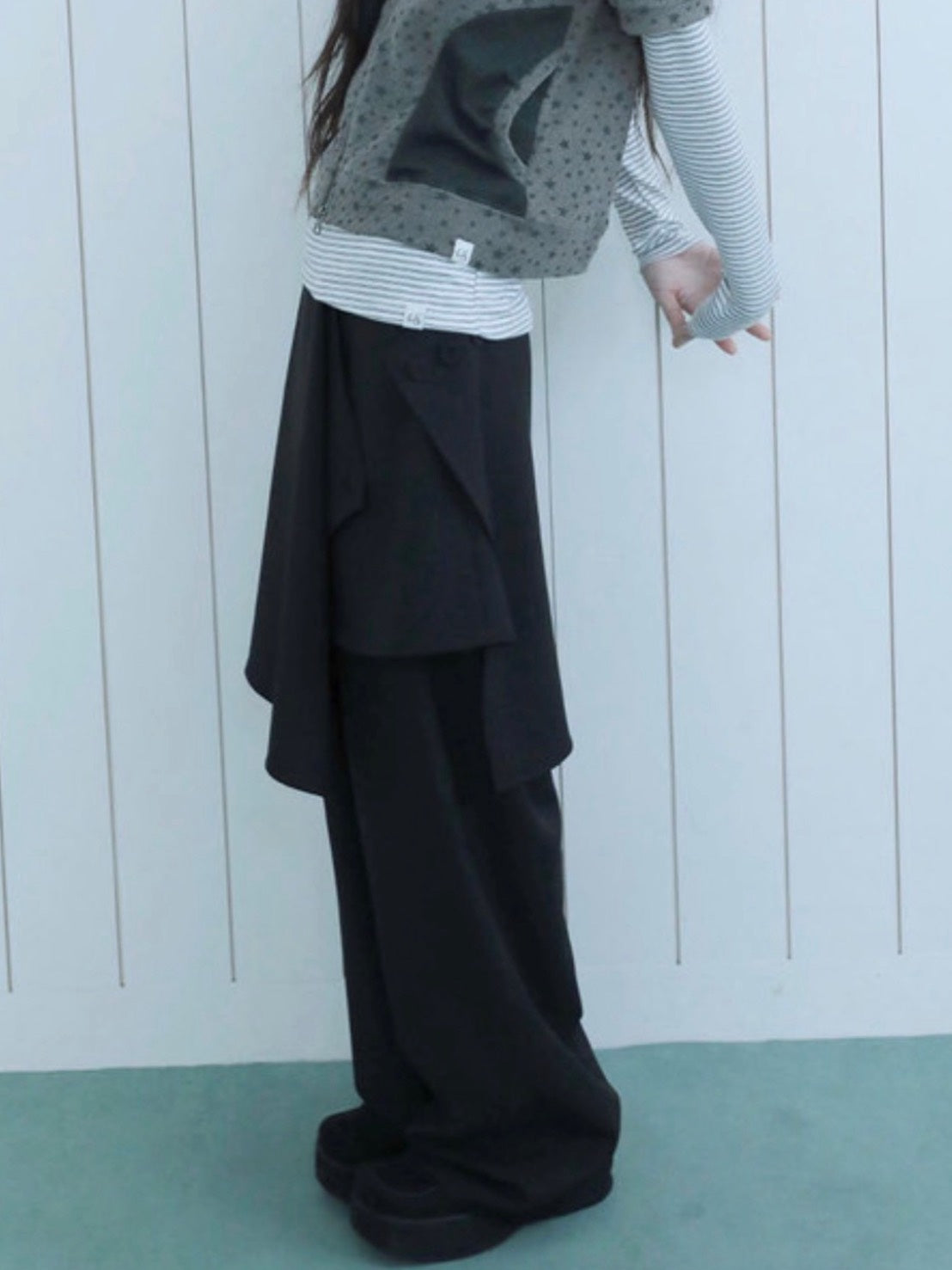 【Uglyshadow】FLARED SKIRT PANTS