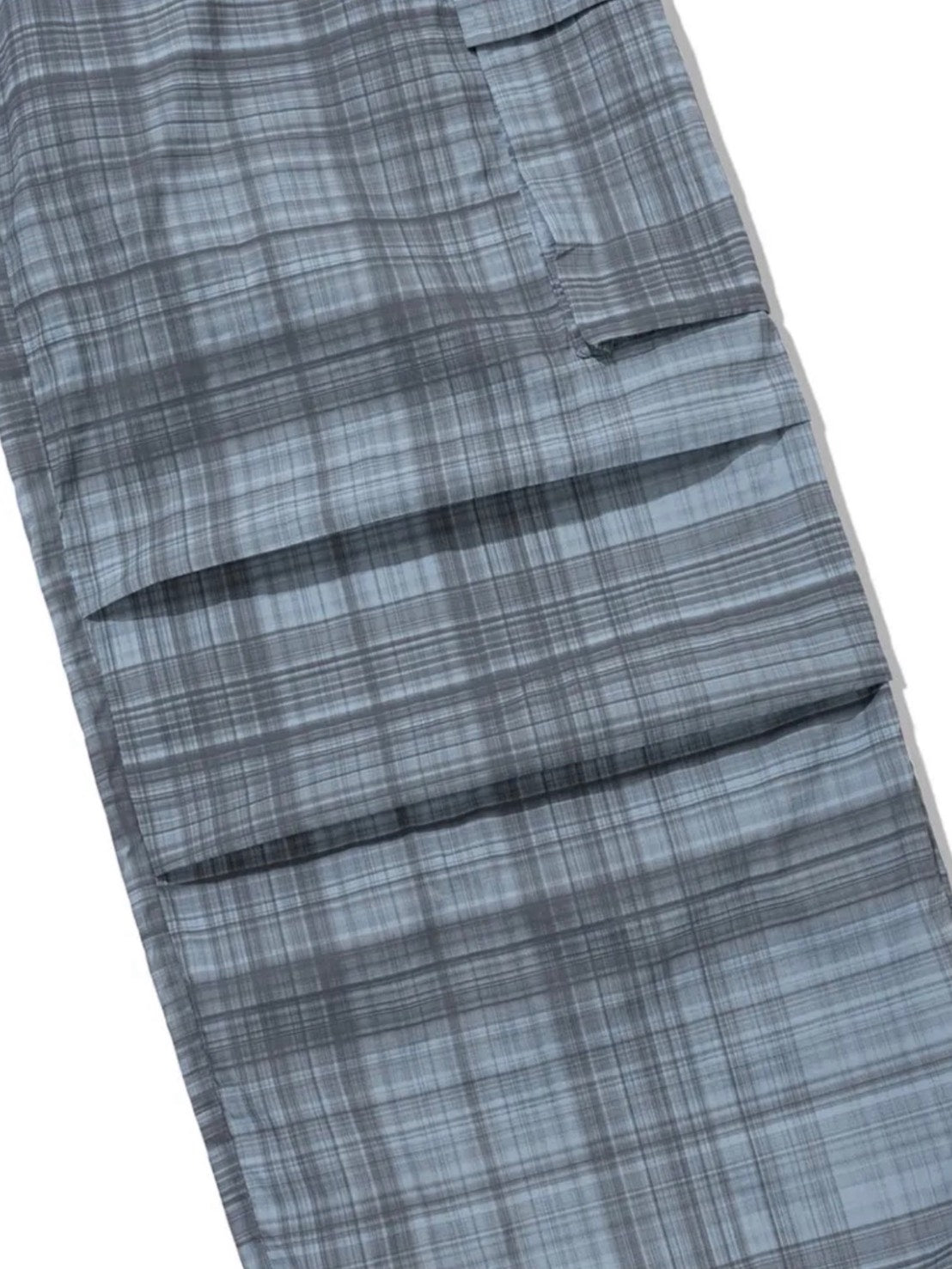 【Uglyshadow】RUFFLE CHECKERED SKIRT CARGO PANTS