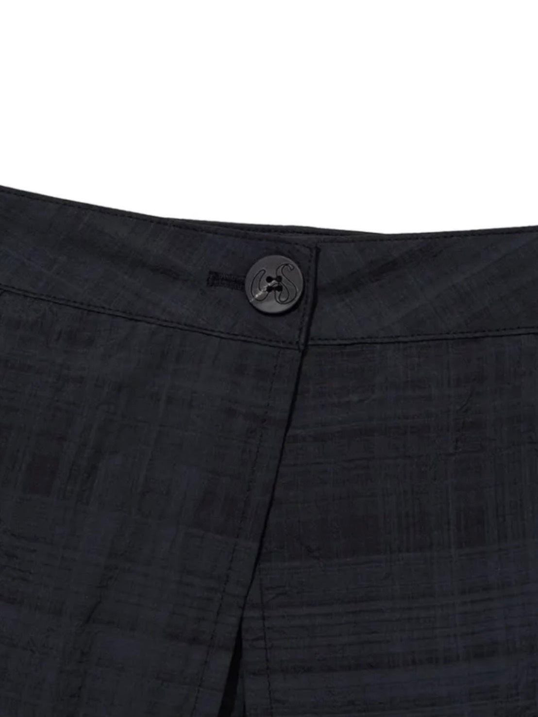 【Uglyshadow】RUFFLE CHECKERED SKIRT CARGO PANTS