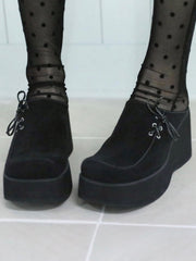 【Uglyshadow】SUEDE SQUARE SLIPPERS