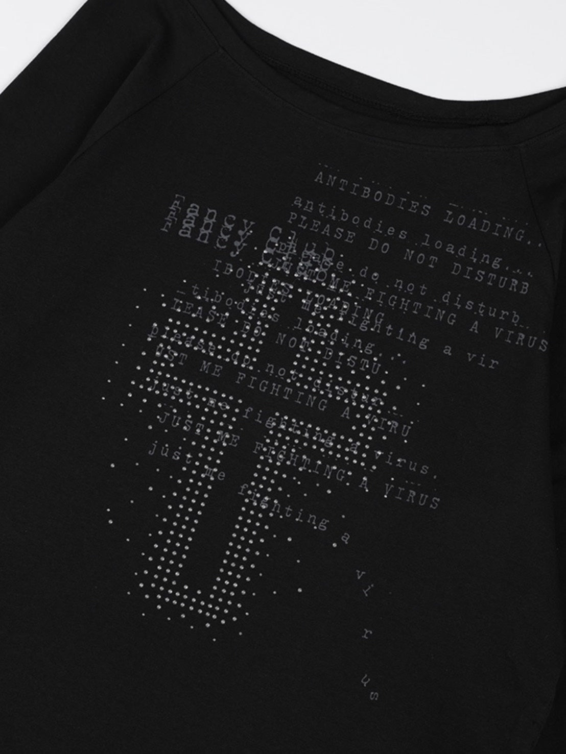 【FANCY CLUB】DIVINE CROSS OFF-SHOULDER TEE