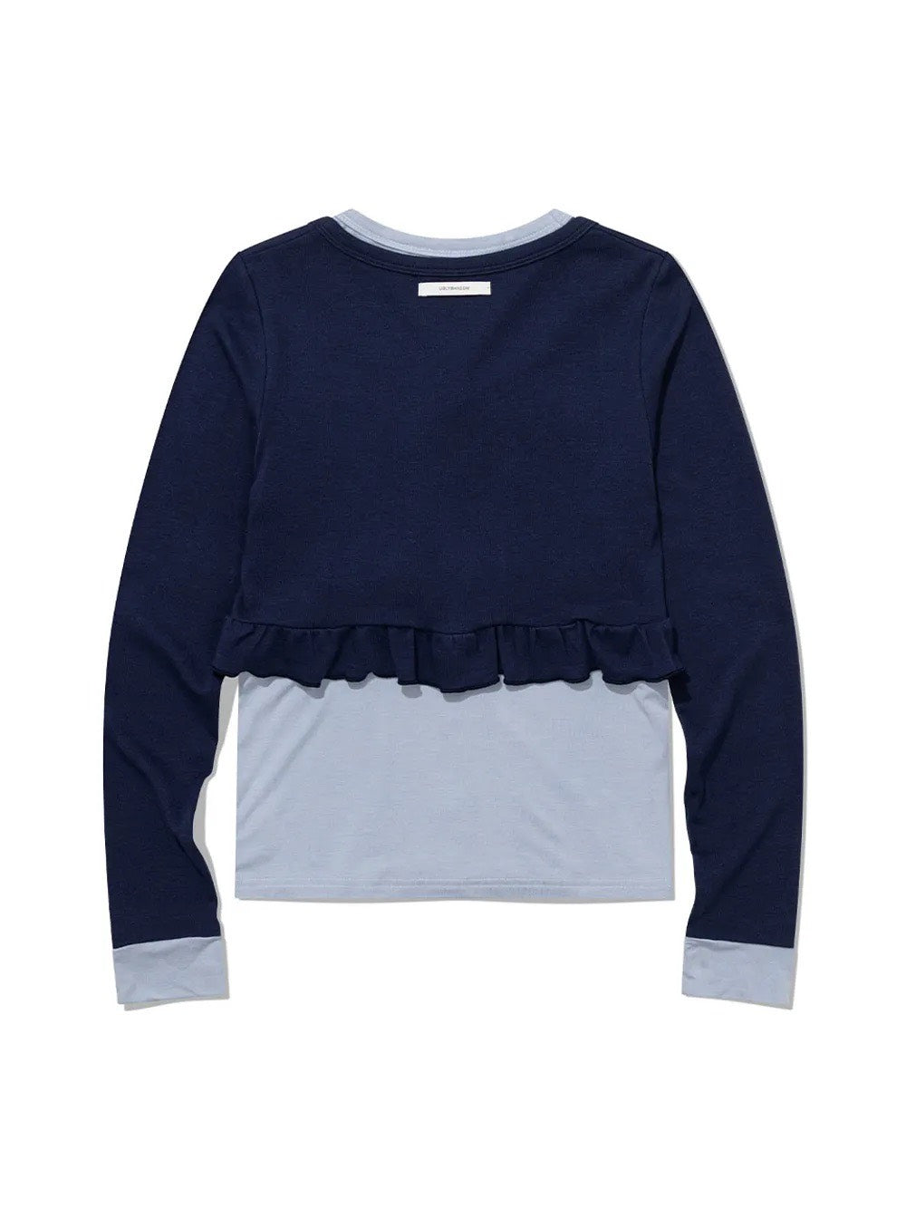 【Uglyshadow】LAYERED FRILL CARDIGAN T-SHIRT