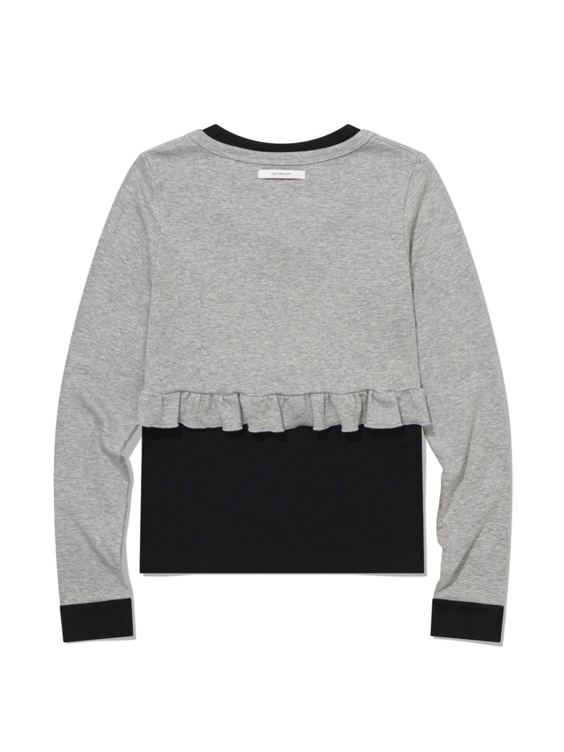 【Uglyshadow】LAYERED FRILL CARDIGAN T-SHIRT