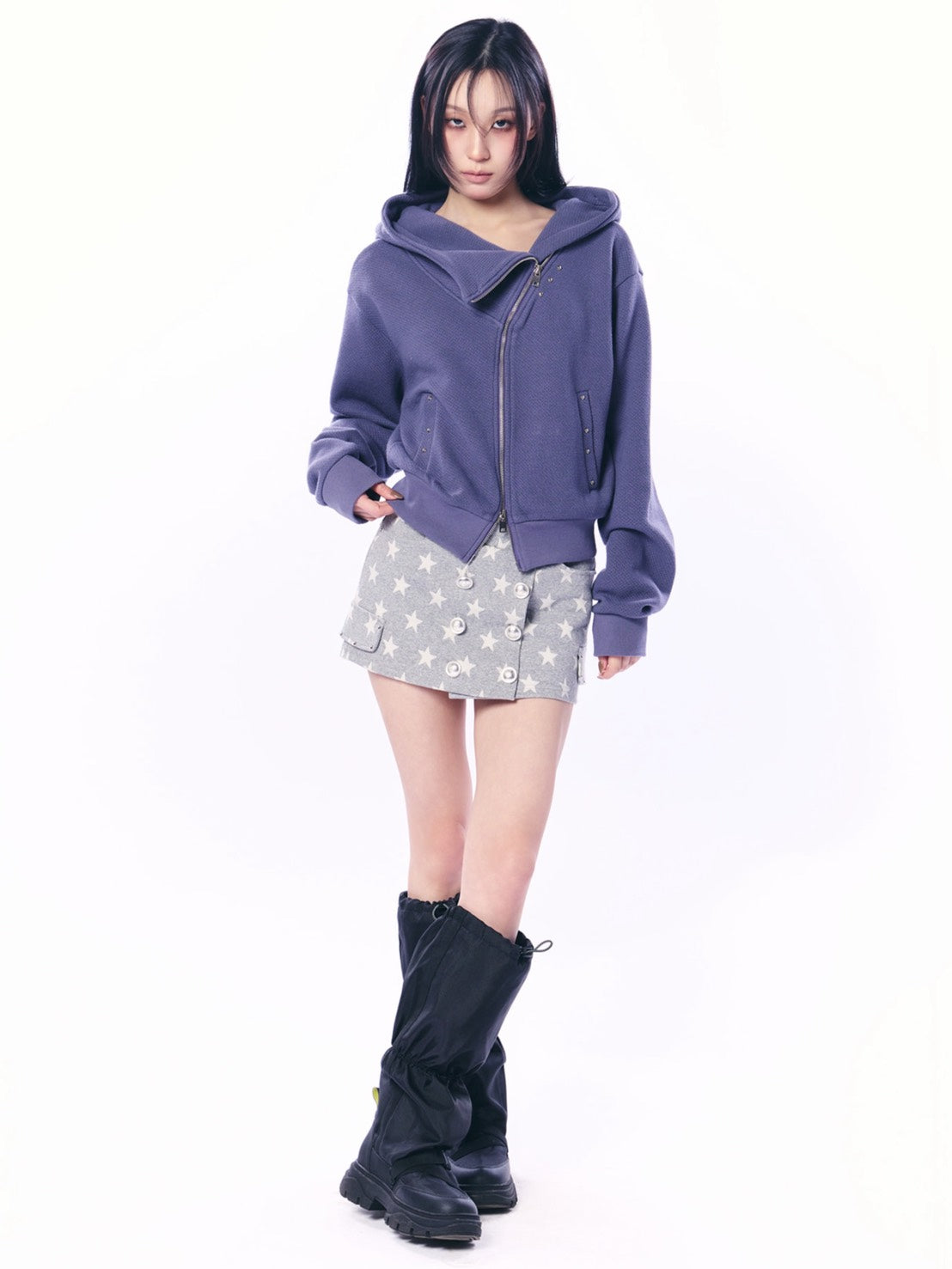 【SETUP‐EXE】CURVE HOOD ZIP-UP