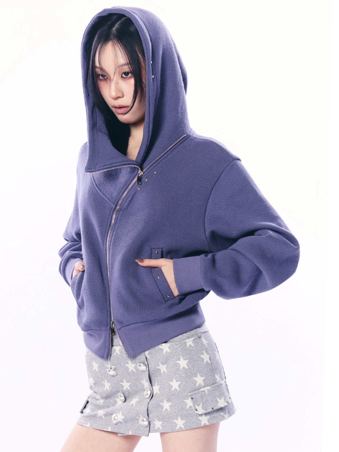 【SETUP‐EXE】CURVE HOOD ZIP-UP