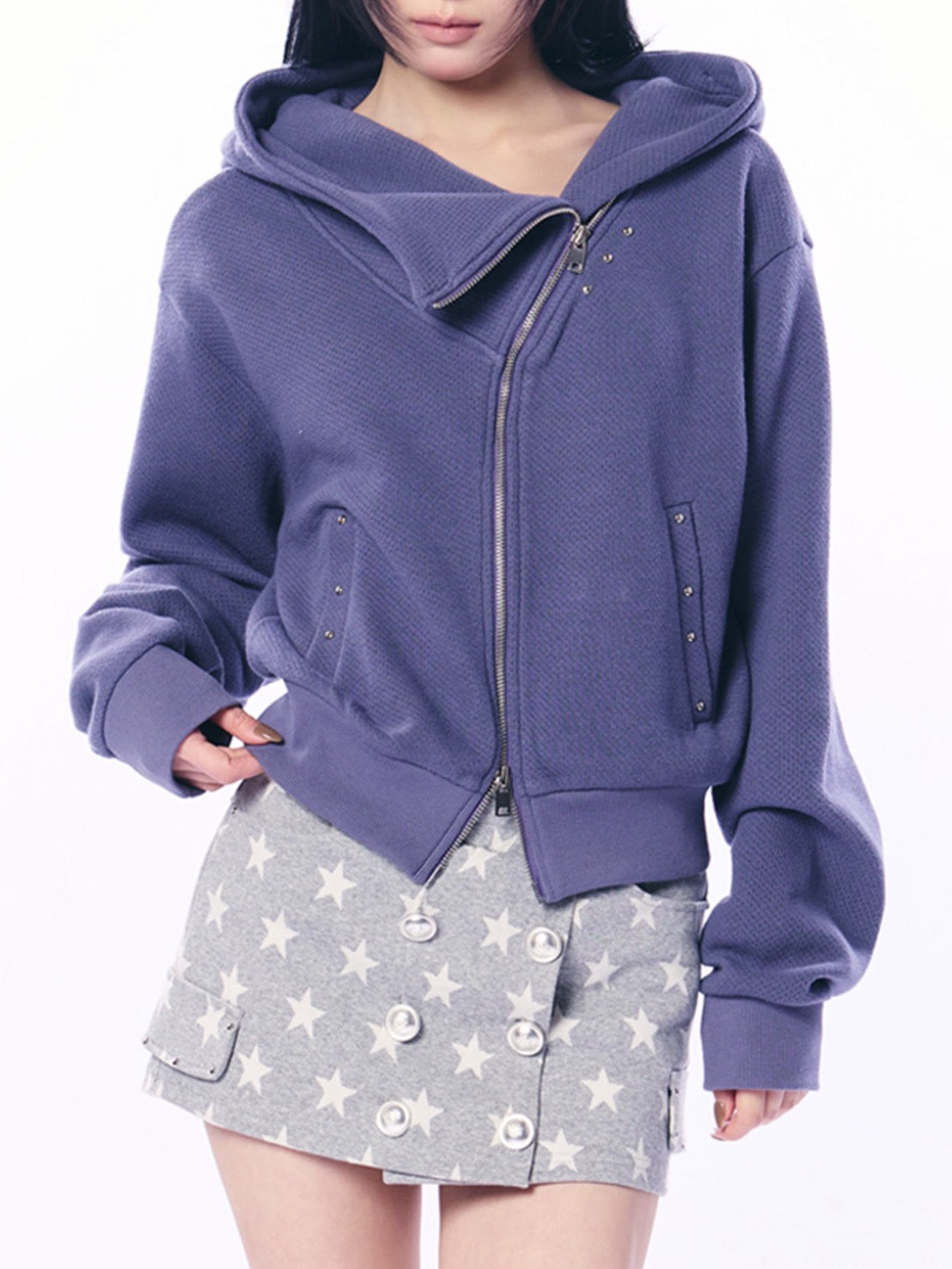 【SETUP‐EXE】CURVE HOOD ZIP-UP