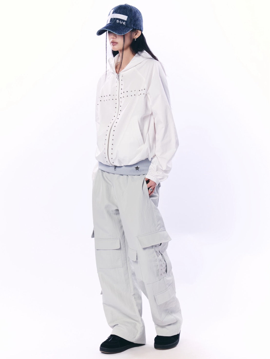 【SETUP‐EXE】STUDDED HOOD ZIP-UP