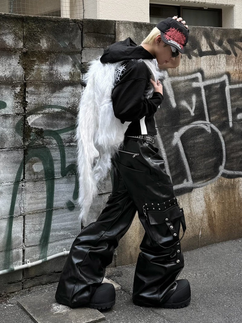 【haveyoudiedbefore?】Bondage, Leather Flare Pants
