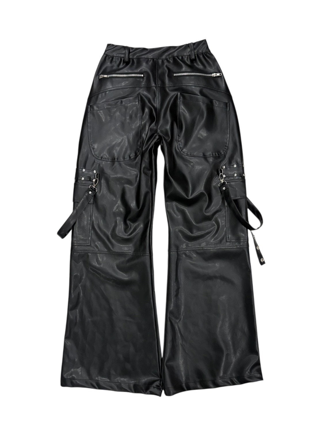 haveyoudiedbefore?】Bondage, Leather Flare Pants – PRESSING WEB SHOP
