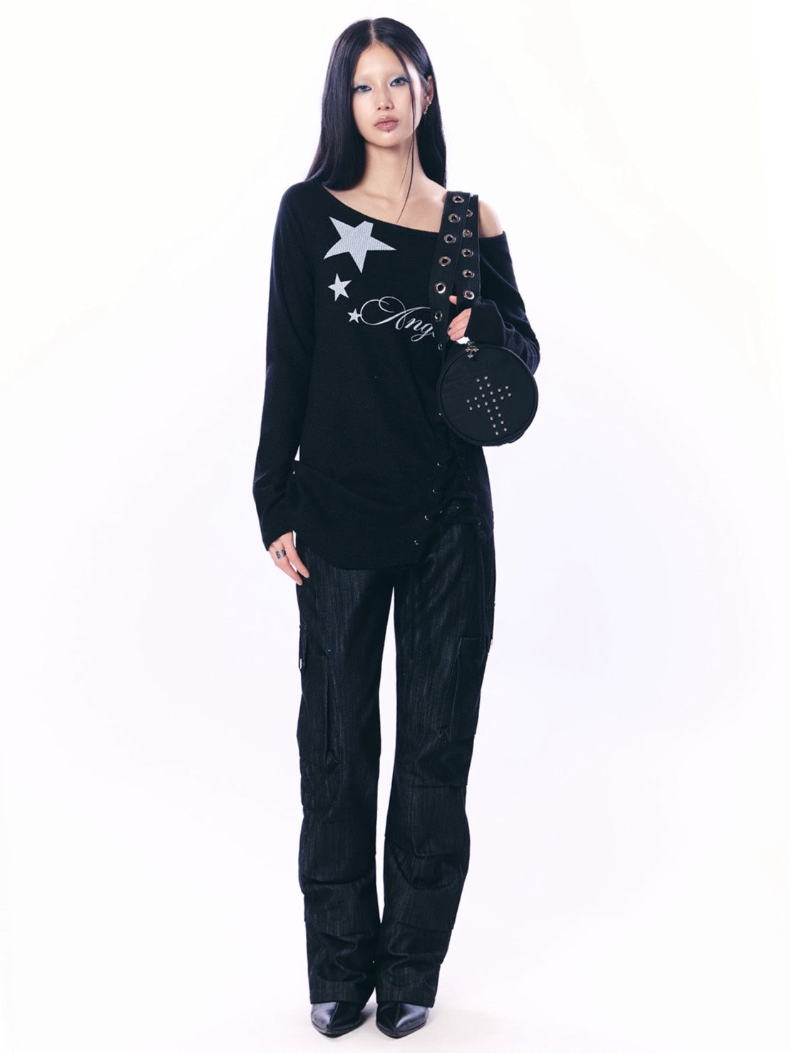 【SETUP‐EXE】ANGEL LONG KNIT TOP