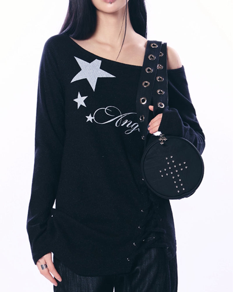 【SETUP‐EXE】ANGEL LONG KNIT TOP