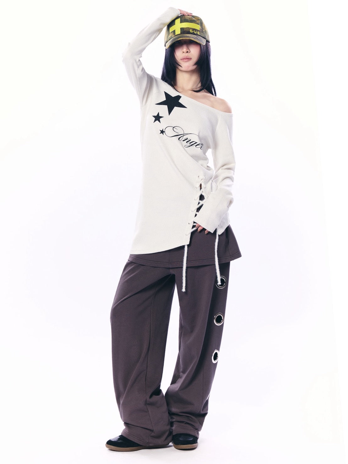 【SETUP‐EXE】ANGEL LONG KNIT TOP