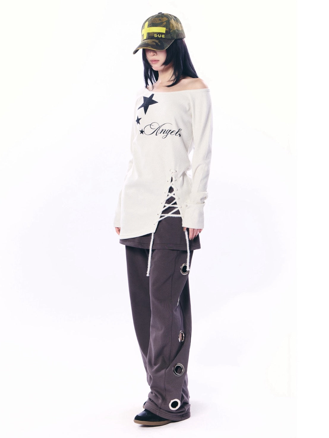 【SETUP‐EXE】ANGEL LONG KNIT TOP