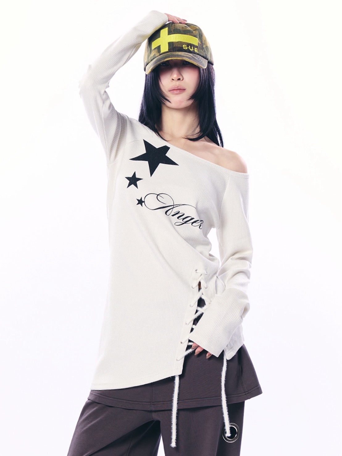 【SETUP‐EXE】ANGEL LONG KNIT TOP